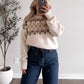 Cream & Coca Fair Isle Sweater