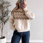 Cream & Coca Fair Isle Sweater