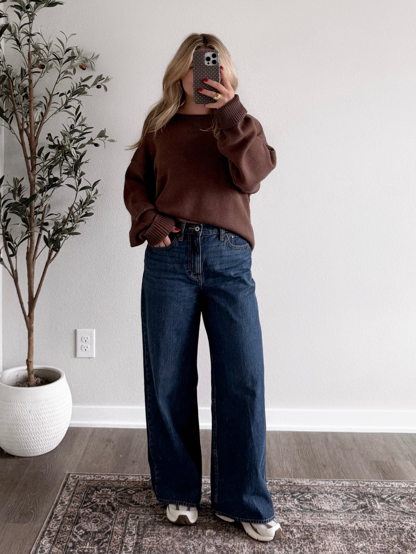 Mocha Drift Oversized Sweater