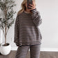 Snow Harbor Striped Sweater Set