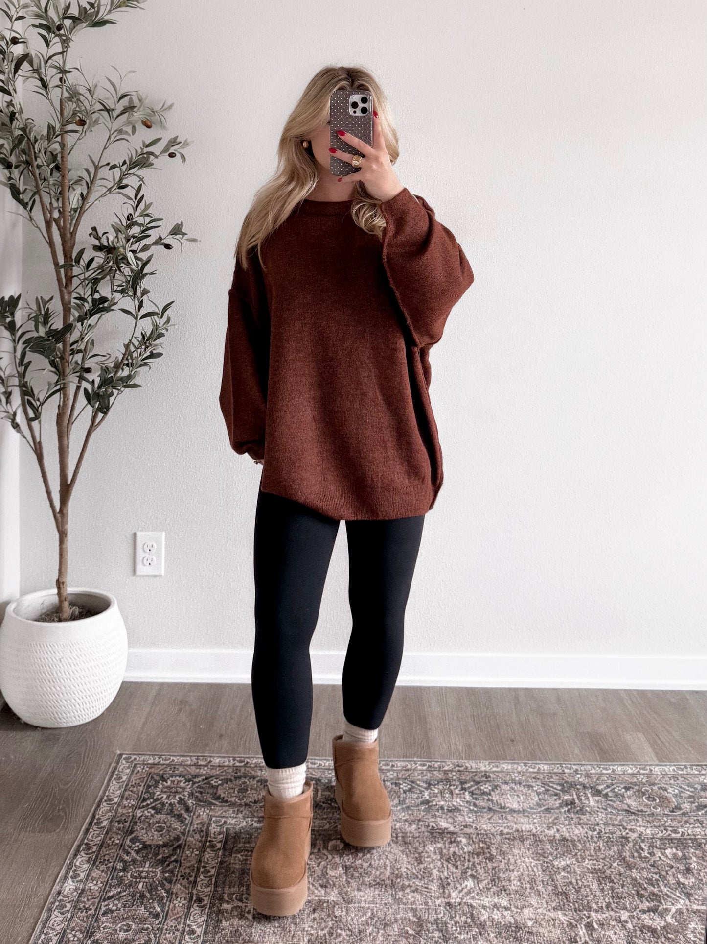 DOORBUSTER: Softline Oversized Sweater / Brown
