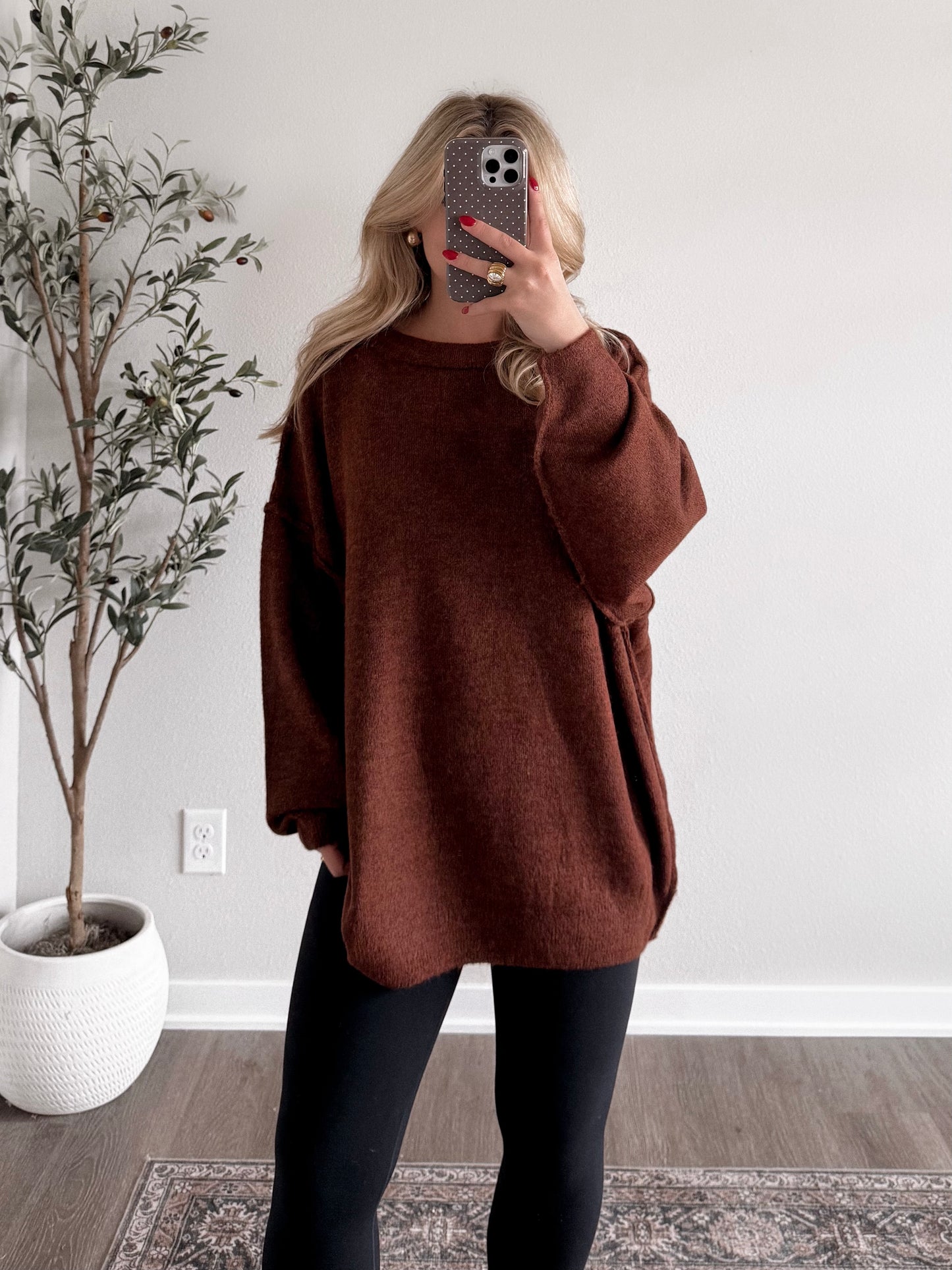 DOORBUSTER: Softline Oversized Sweater / Brown