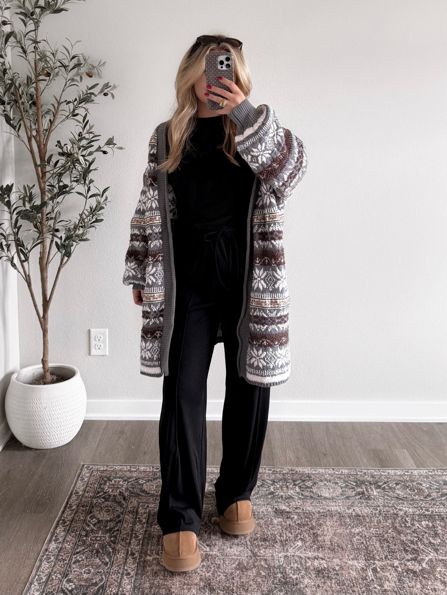 Silverpine Chenille Cardigan