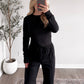 Base Layer Ribbed Set / Black