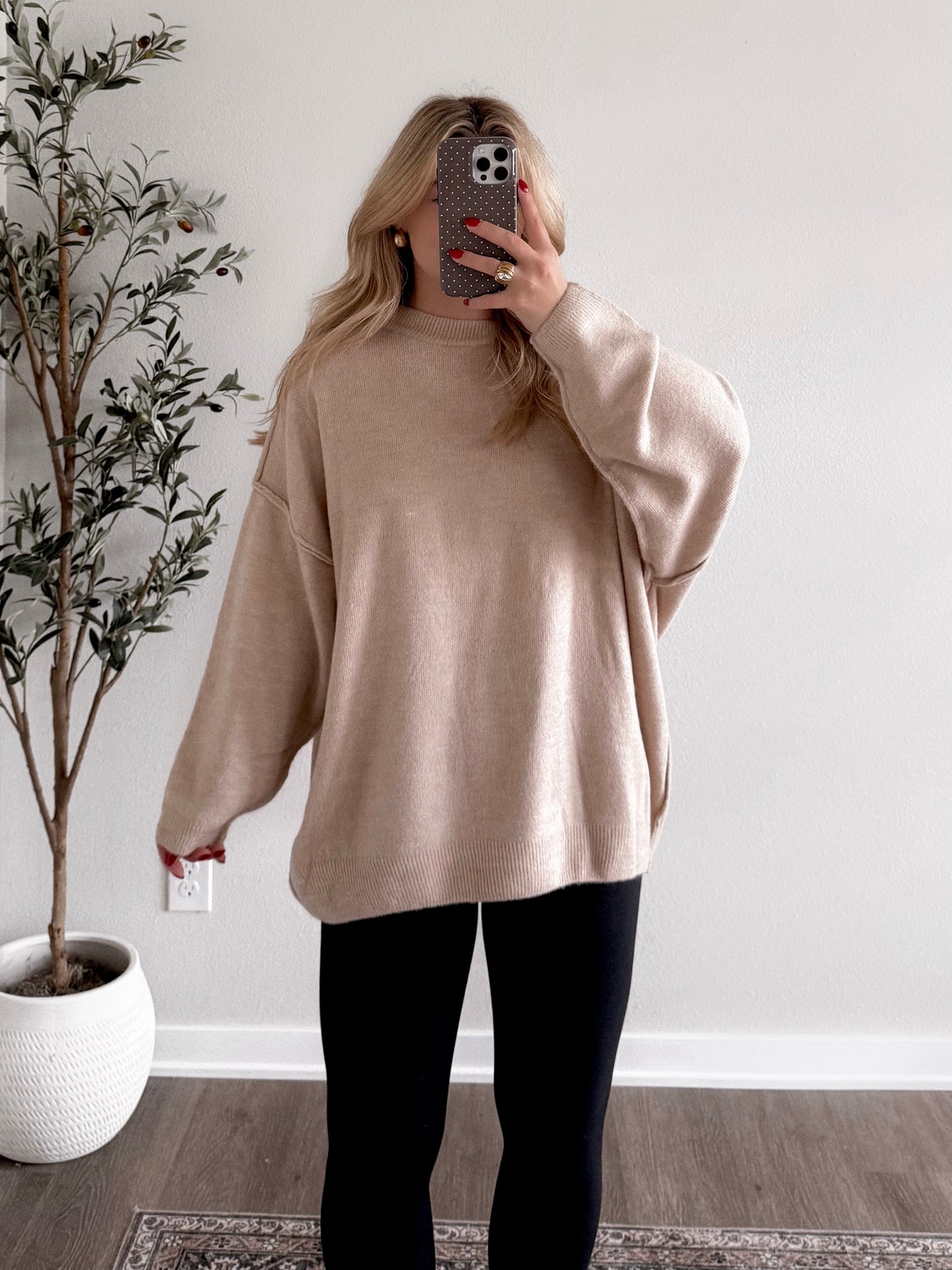 DOORBUSTER: Softline Oversized Sweater / Beige
