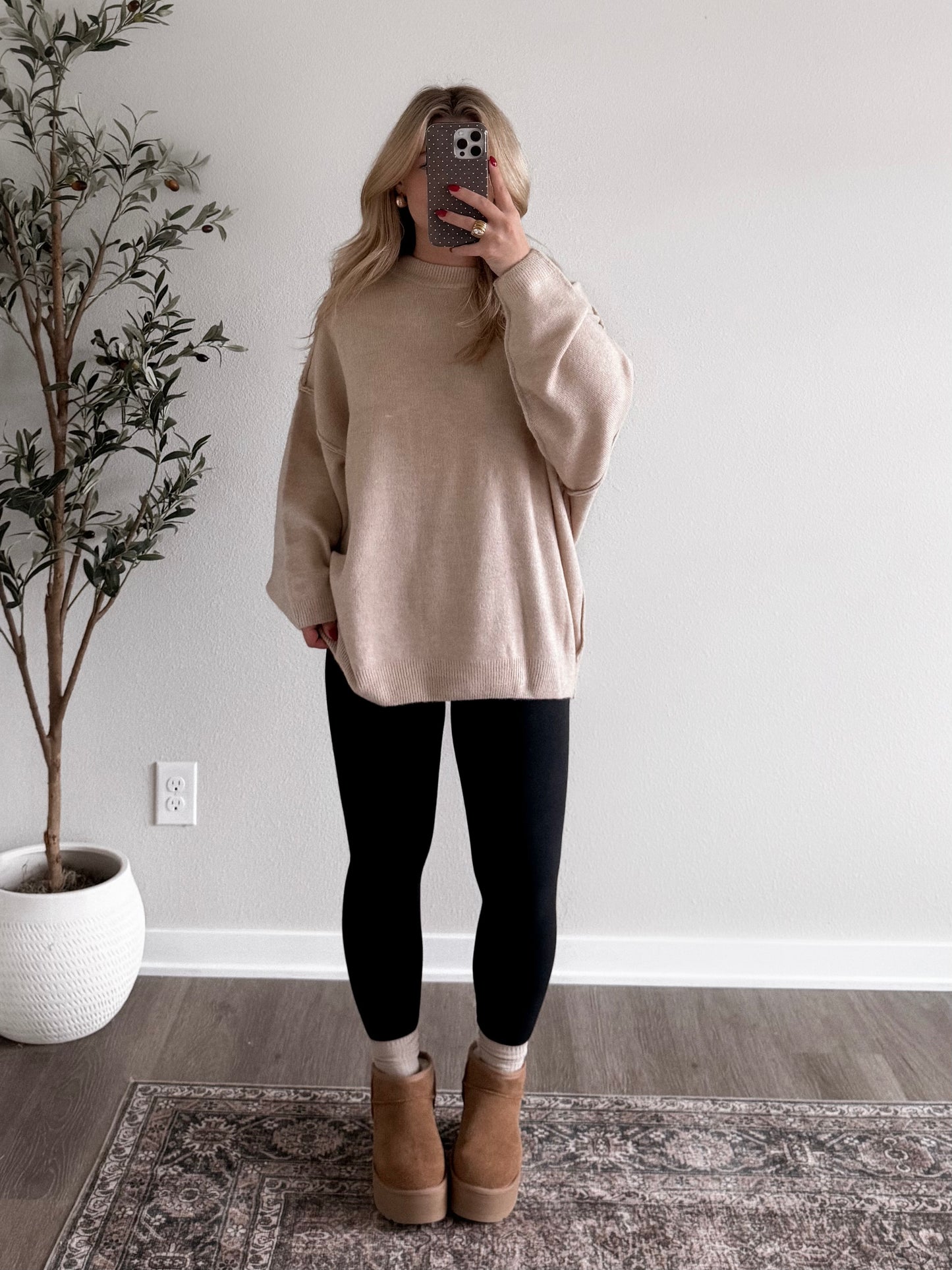 DOORBUSTER: Softline Oversized Sweater / Beige