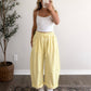Reset & Repeat Lounge Barrel Pant / Pastel Yellow