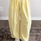 Reset & Repeat Lounge Barrel Pant / Pastel Yellow