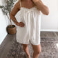 Fleurine Babydoll Romper / White