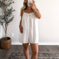 Fleurine Babydoll Romper / White