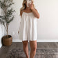 Fleurine Babydoll Romper / White