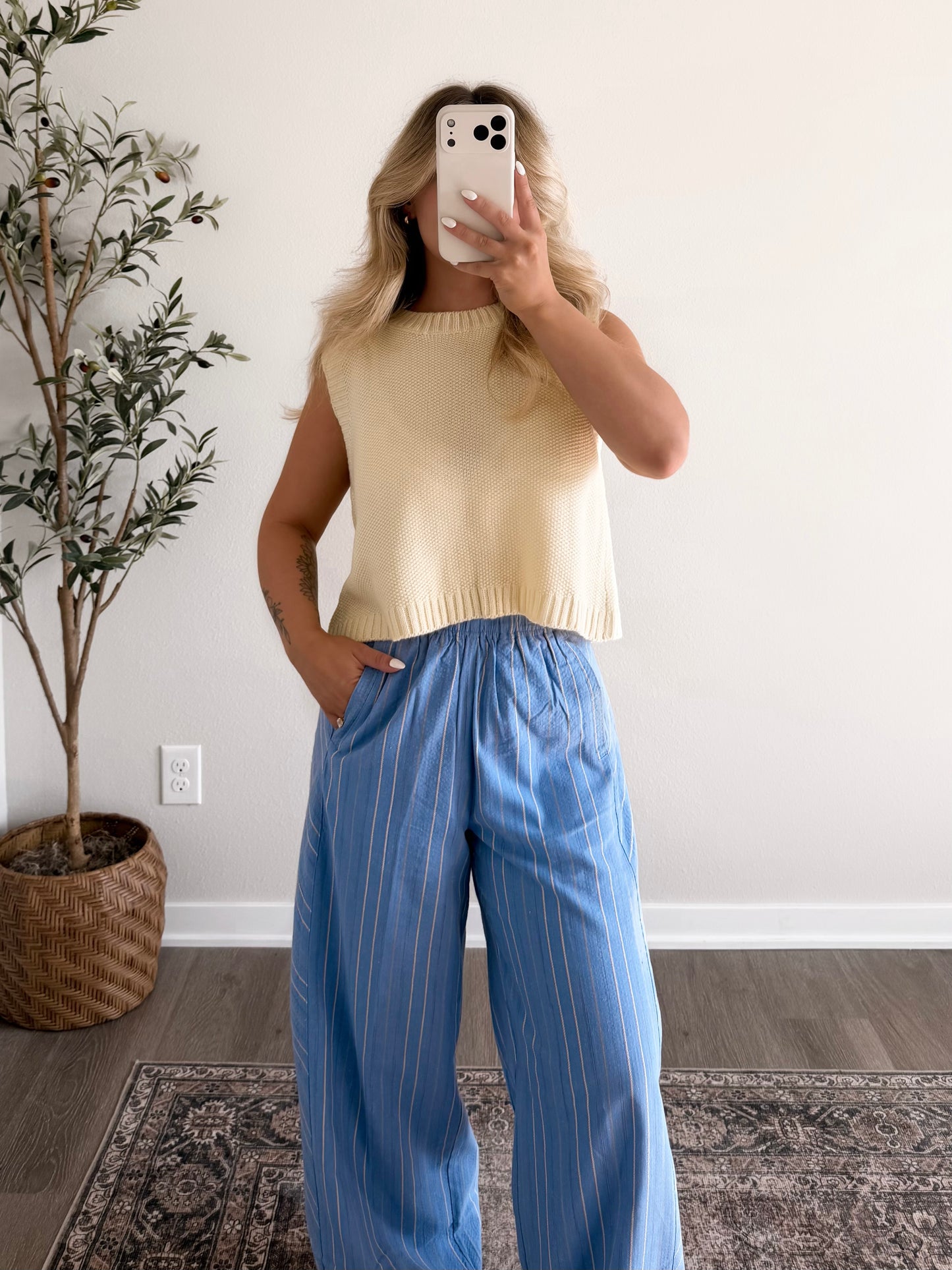 Lemon Meringue Knit Top