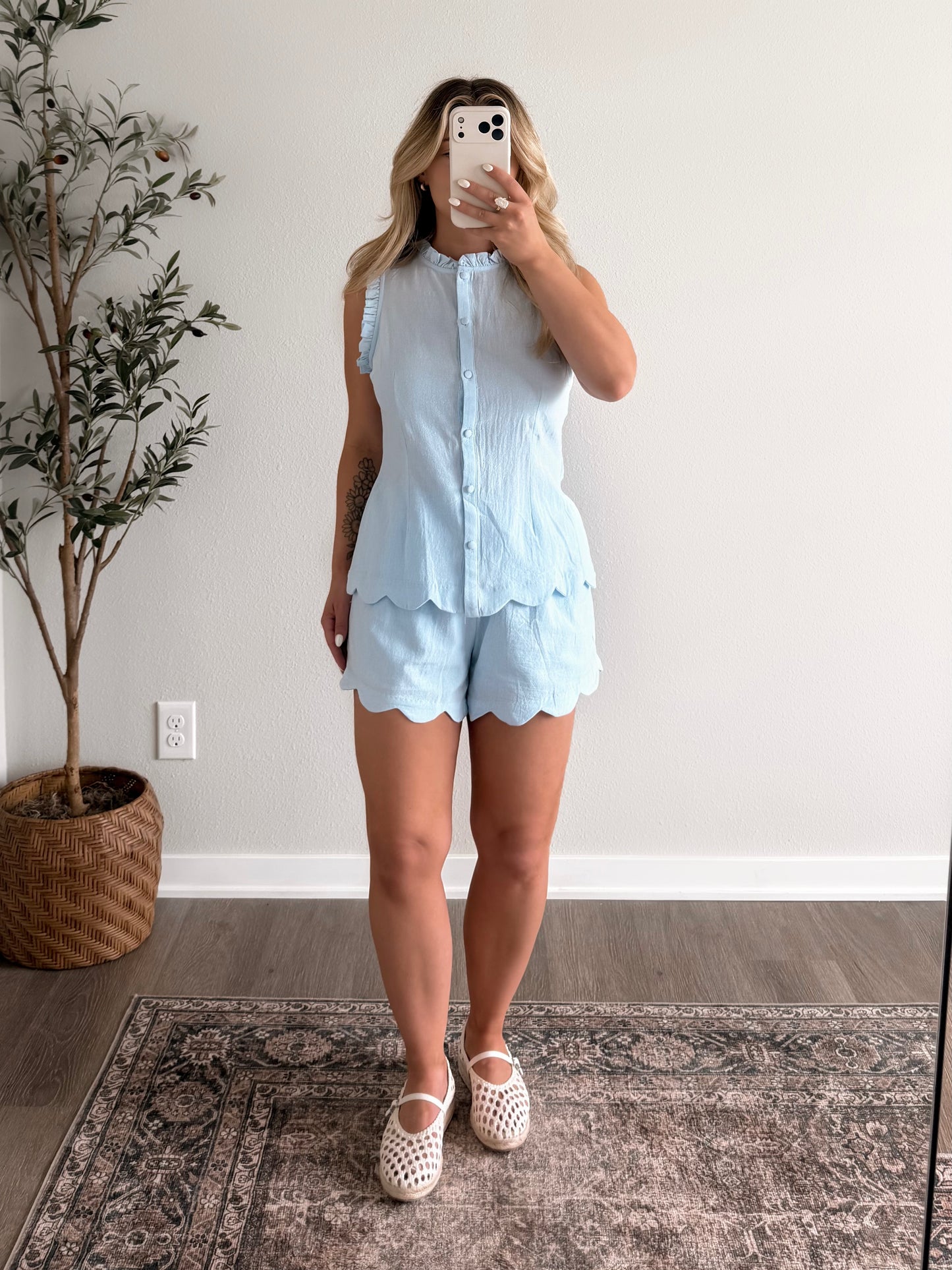 Bella Mae Linen Short Set
