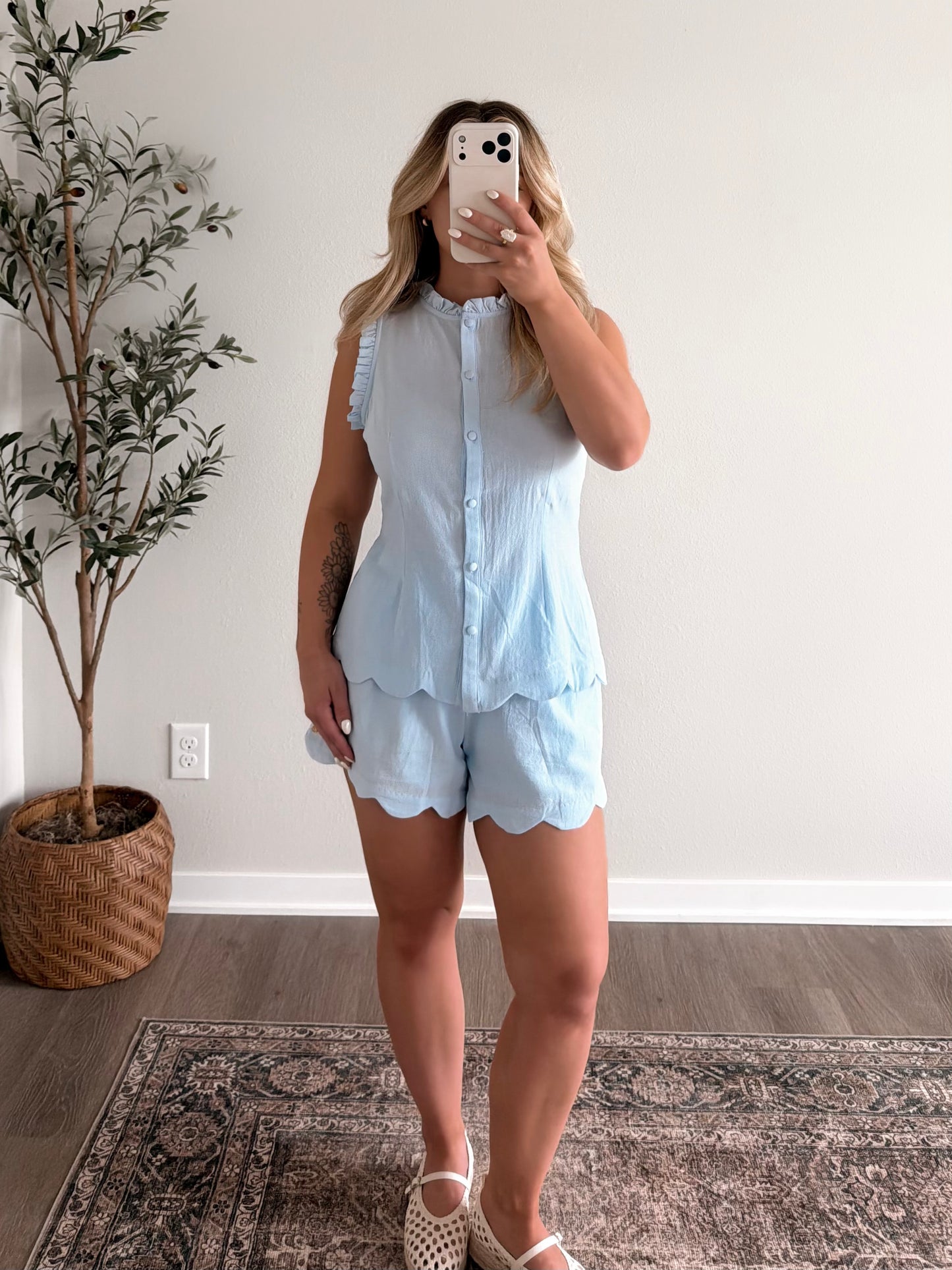 Bella Mae Linen Short Set