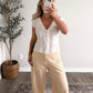 Lacewood Ruffle Top / White