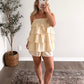 Novella Polka Dot Ruffle Set / Butter-Lt Mocha