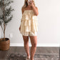 Novella Polka Dot Ruffle Set / Butter-Lt Mocha