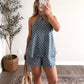 Dotty Gal Halter Short Set