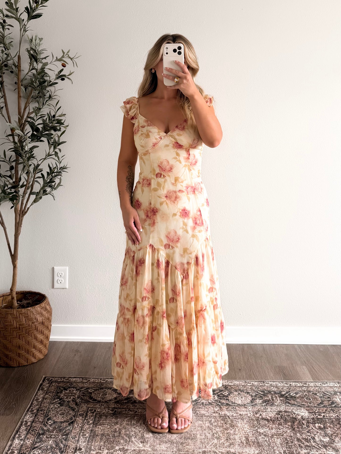 Toast to Love Floral Maxi Dress