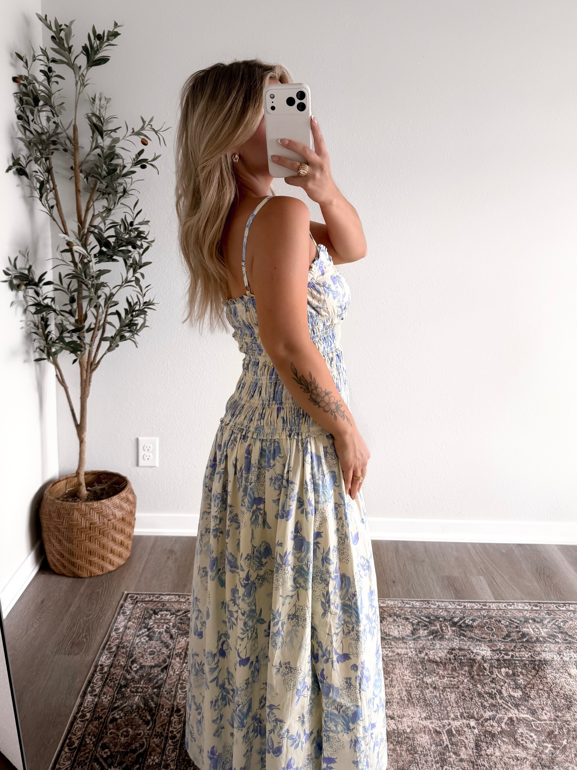 maxi garden party dresses Long Ruffled Maxi Party Dress with Strappy Back White / Medium