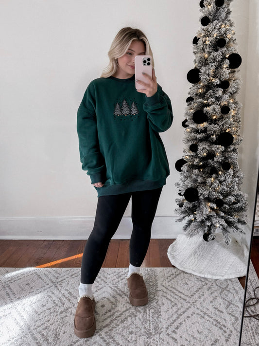 Tree Farm Embroirered Sweatshirt