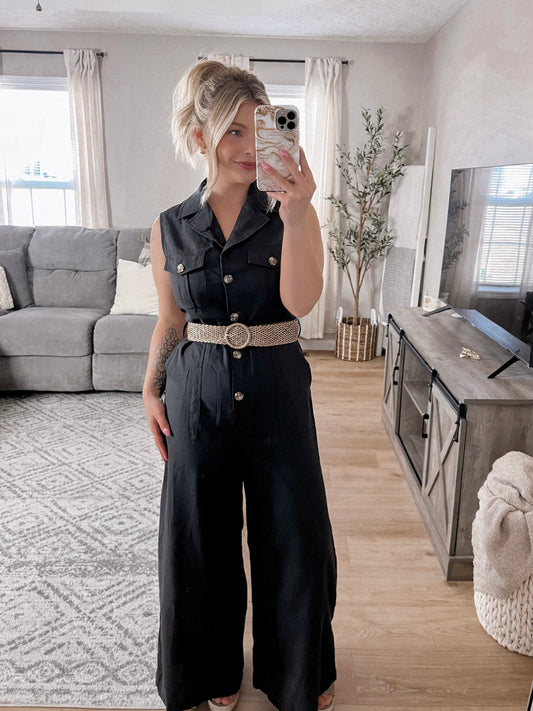 Carolina Belted Jumpsuit FInal Sale