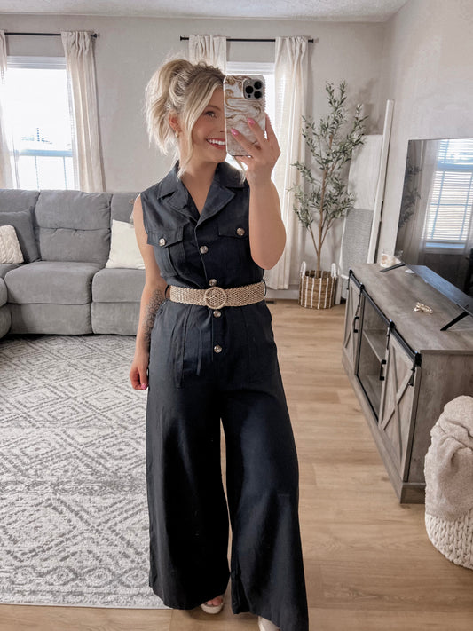 Carolina Belted Jumpsuit FInal Sale