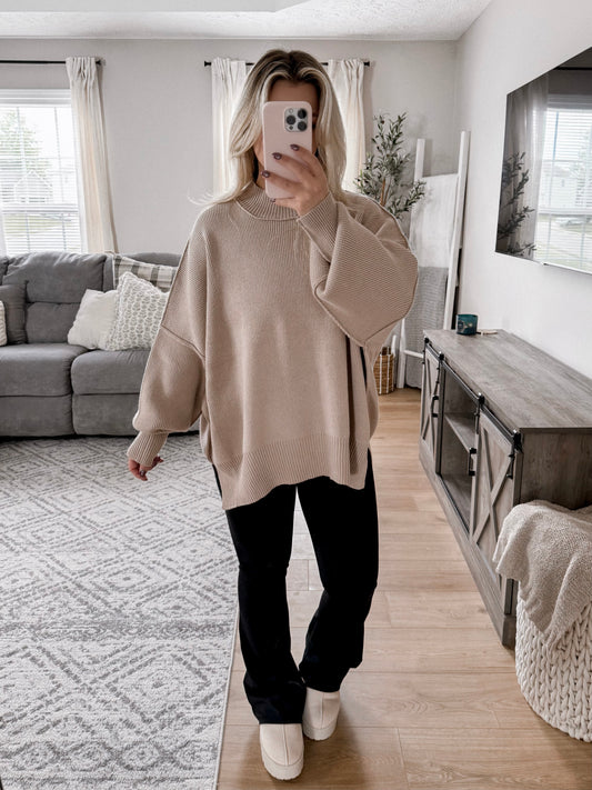 Rory Oversized Sweater / Taupe