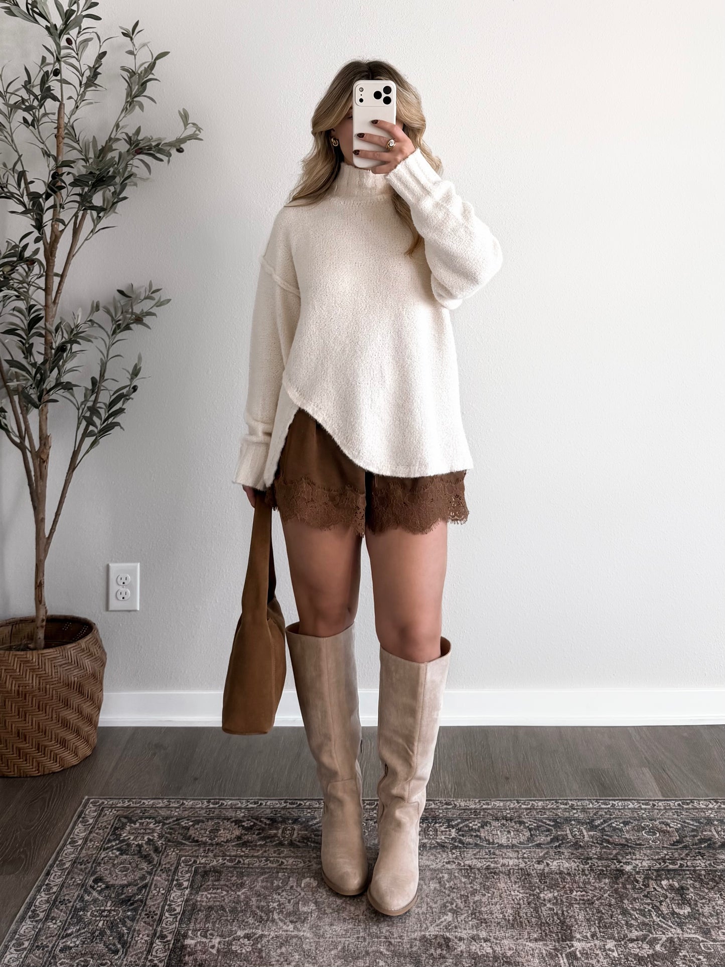 Marshmallow Cream Soft Knit Sweater (Restocking 10.26)