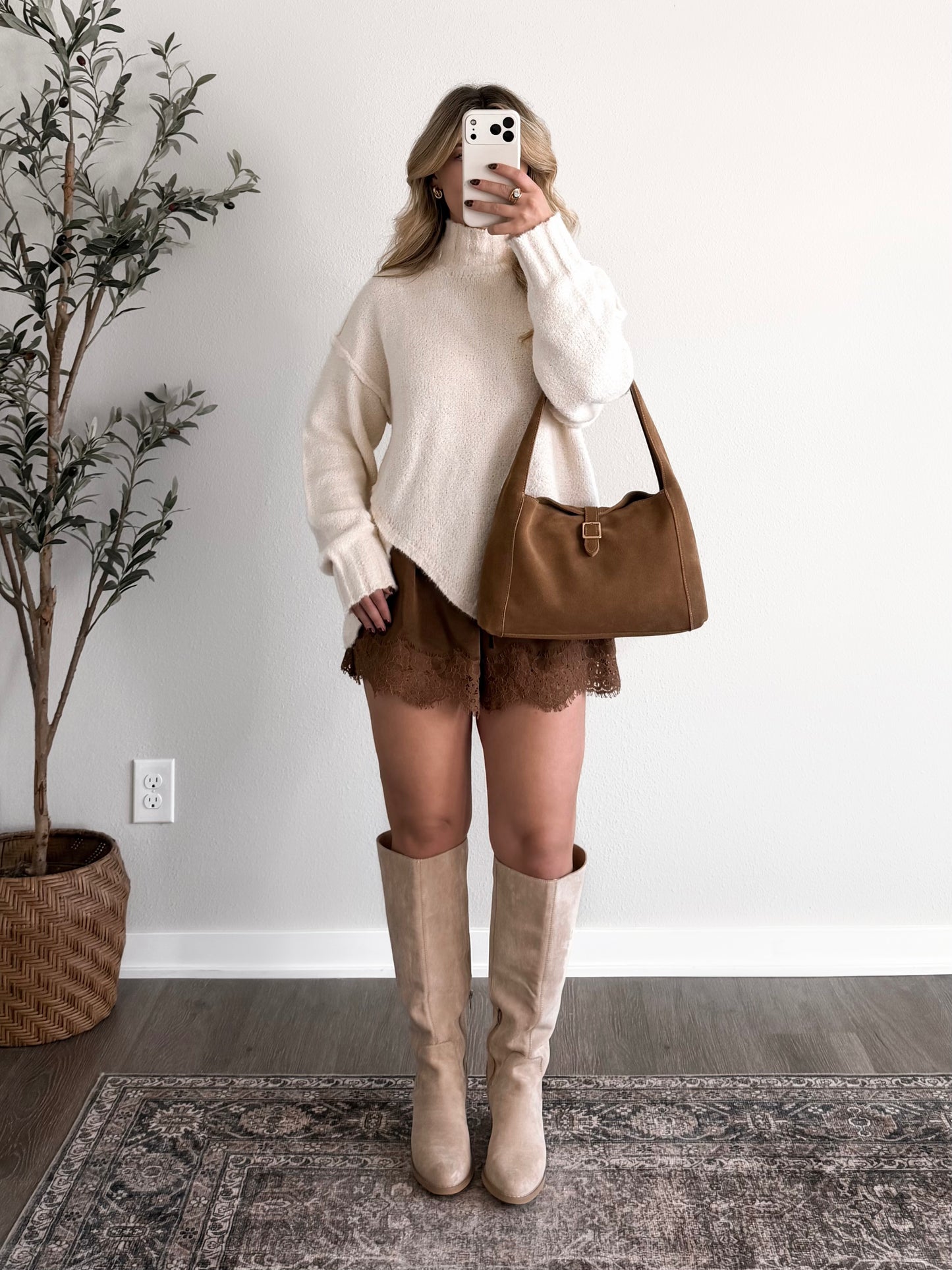 Marshmallow Cream Soft Knit Sweater (Restocking 10.26)