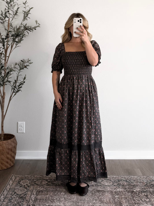 Blackberry Cobbler Floral Maxi Dress