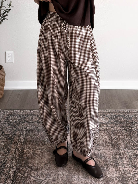 Checkmate Gingham Balloon Pants
