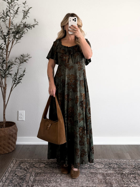 Velvet Fall Keepsake Midi Dress