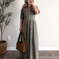 Pear Cider Gingham Maxi Dress