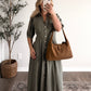 Pear Cider Gingham Maxi Dress