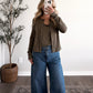 Thankful Days Lace Button Top