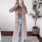 Beige Open Knit Cardigan