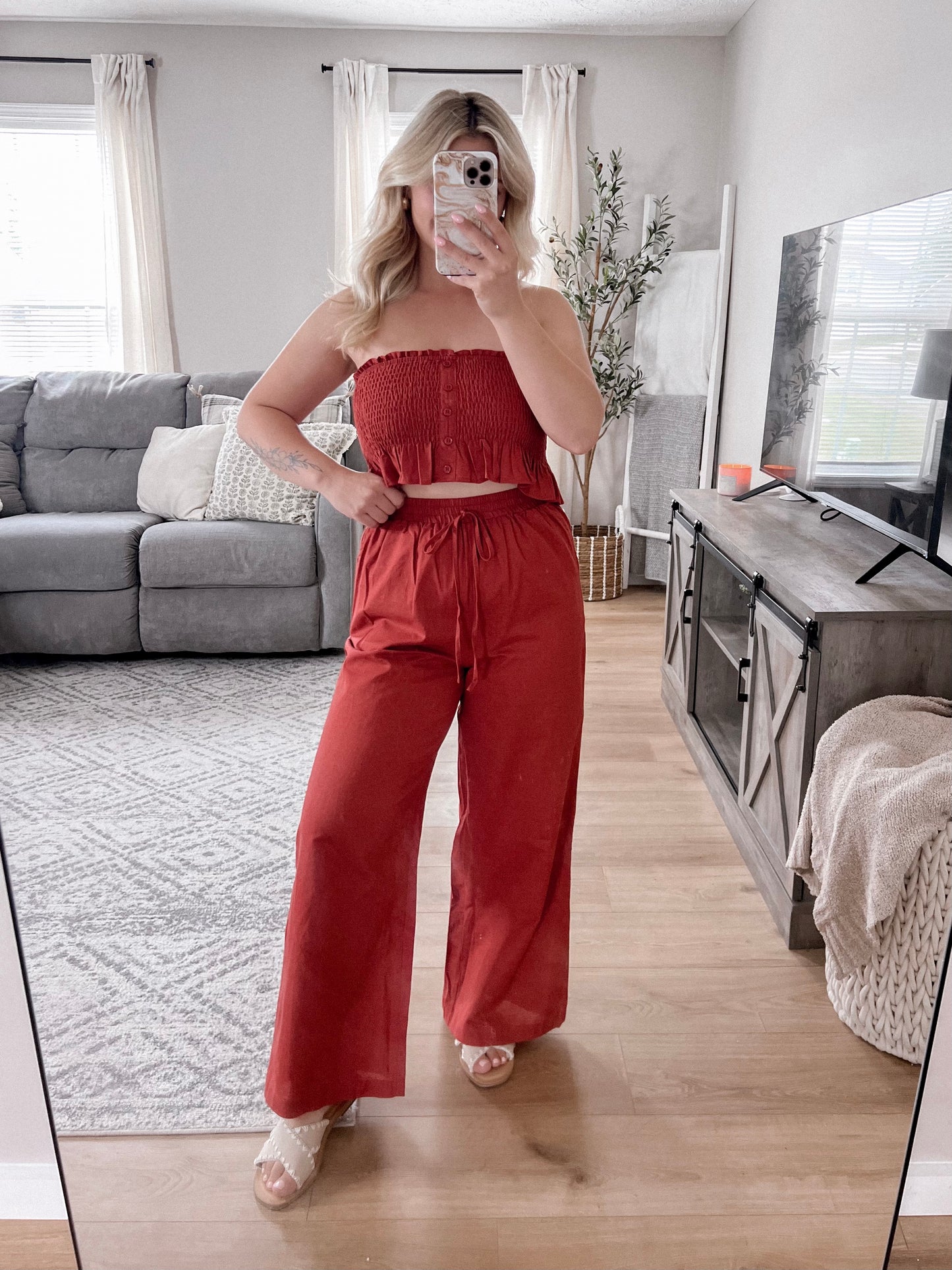 Lighthouse Strapless Pant Set