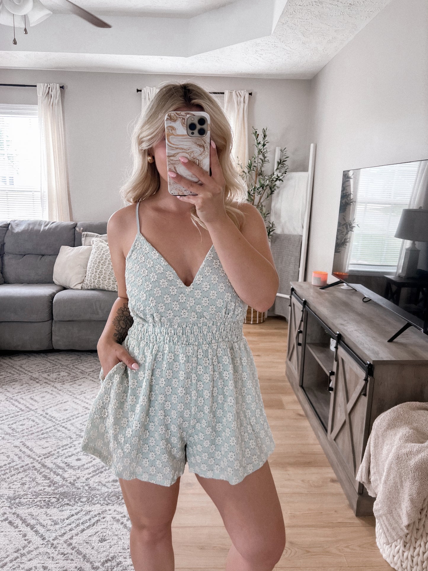 Summertime Muse Floral Romper Final Sale