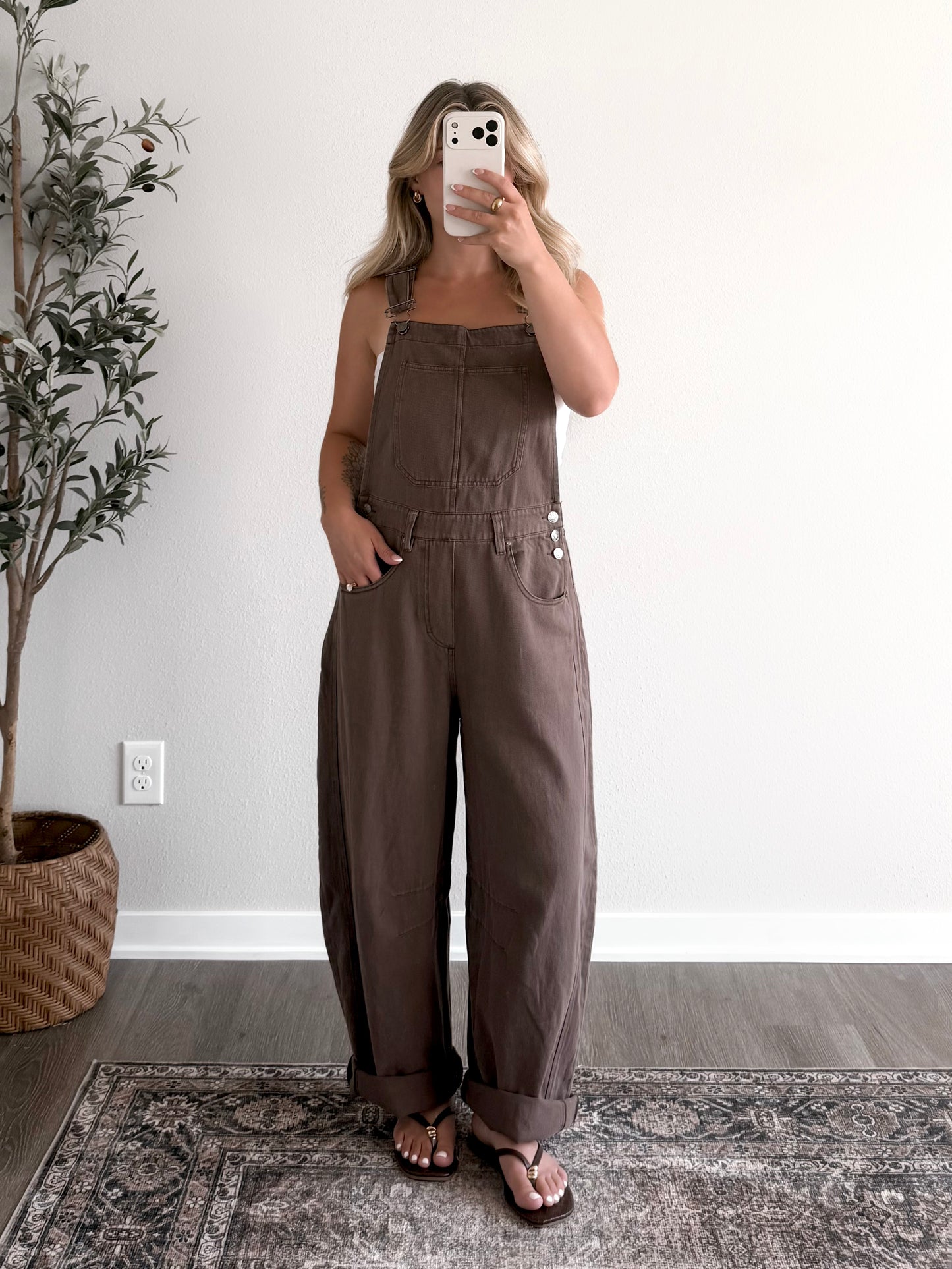 All Fall Barrel Overalls / Cocoa (new color coming soon)