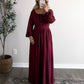 Merlot Moments Maxi Dress