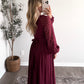 Merlot Moments Maxi Dress