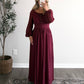 Merlot Moments Maxi Dress