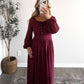 Merlot Moments Maxi Dress
