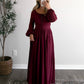 Merlot Moments Maxi Dress