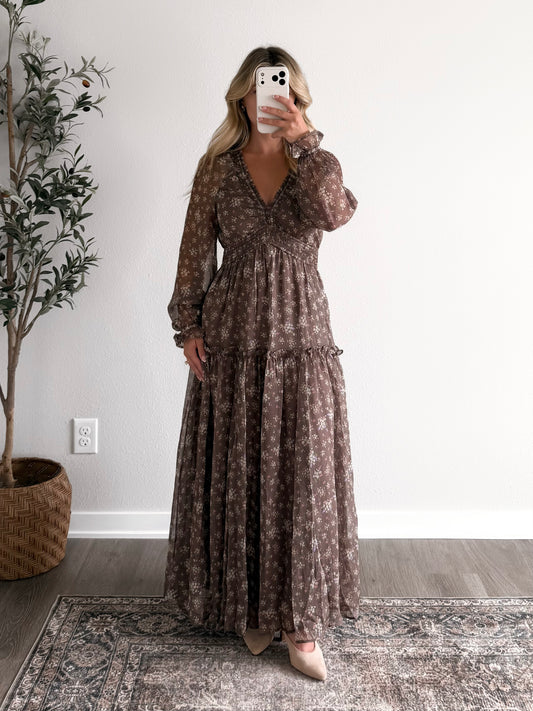 Forever Autumn Floral Maxi Dress