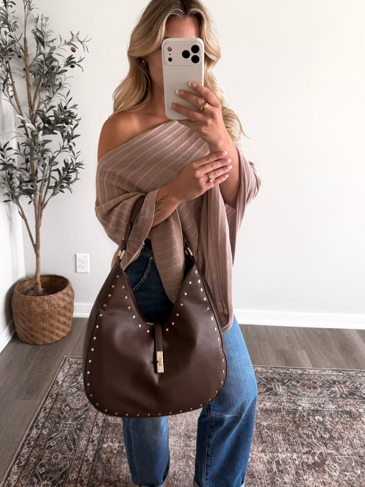 Jude Studded Hobo Bag