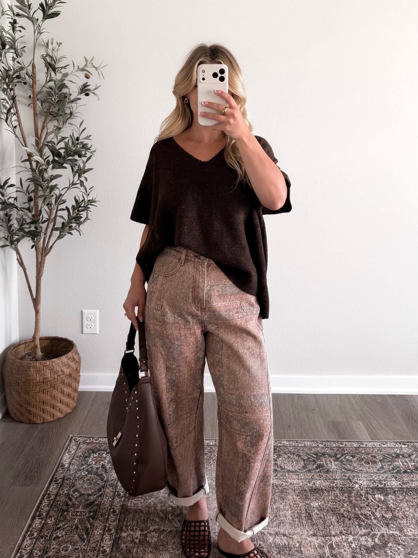 Everyday Favorite Knit Top / Espresso (Restocking 7.27)