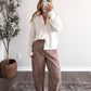 Augie Knit Button Cardigan / Cream (Restocking Mid August)
