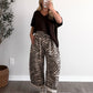 Zebra On Repeat Lounge Barrel Pant (Restocking Early Oct)